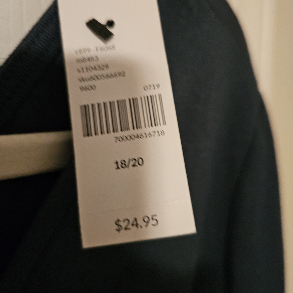 Lane Bryant Striped and Solid V-Neck Tops 18/20 - Picture 4 of 5